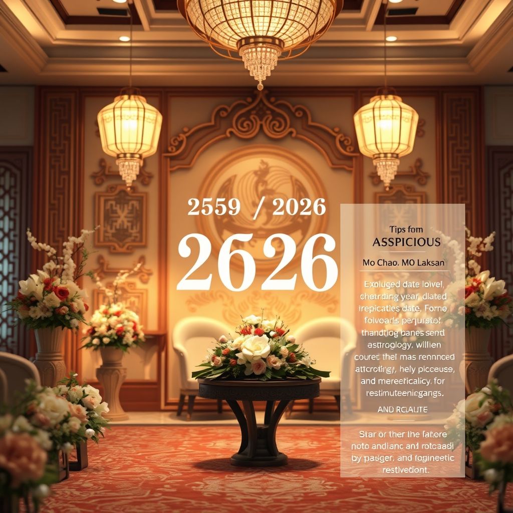 ฤกษ์แต่งงาน 2569 / 2026 รวมฤกษ์ดีสำหรับพิธีมงคลสมรส แถมเคล็ดลับจากหมอดูชื่อดัง หมอช้างและหมอลักษณ์